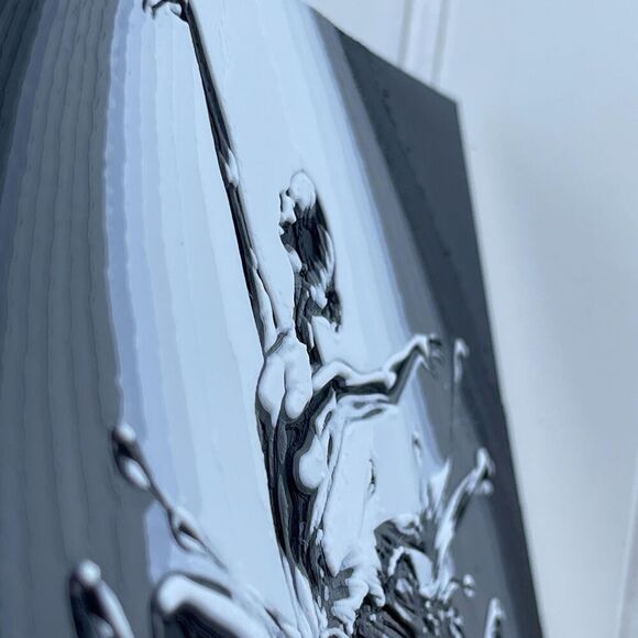 Prima Ballerina Wall Art, Ballerina Art, Water Splash, Hueforge - Picture 5 of 10